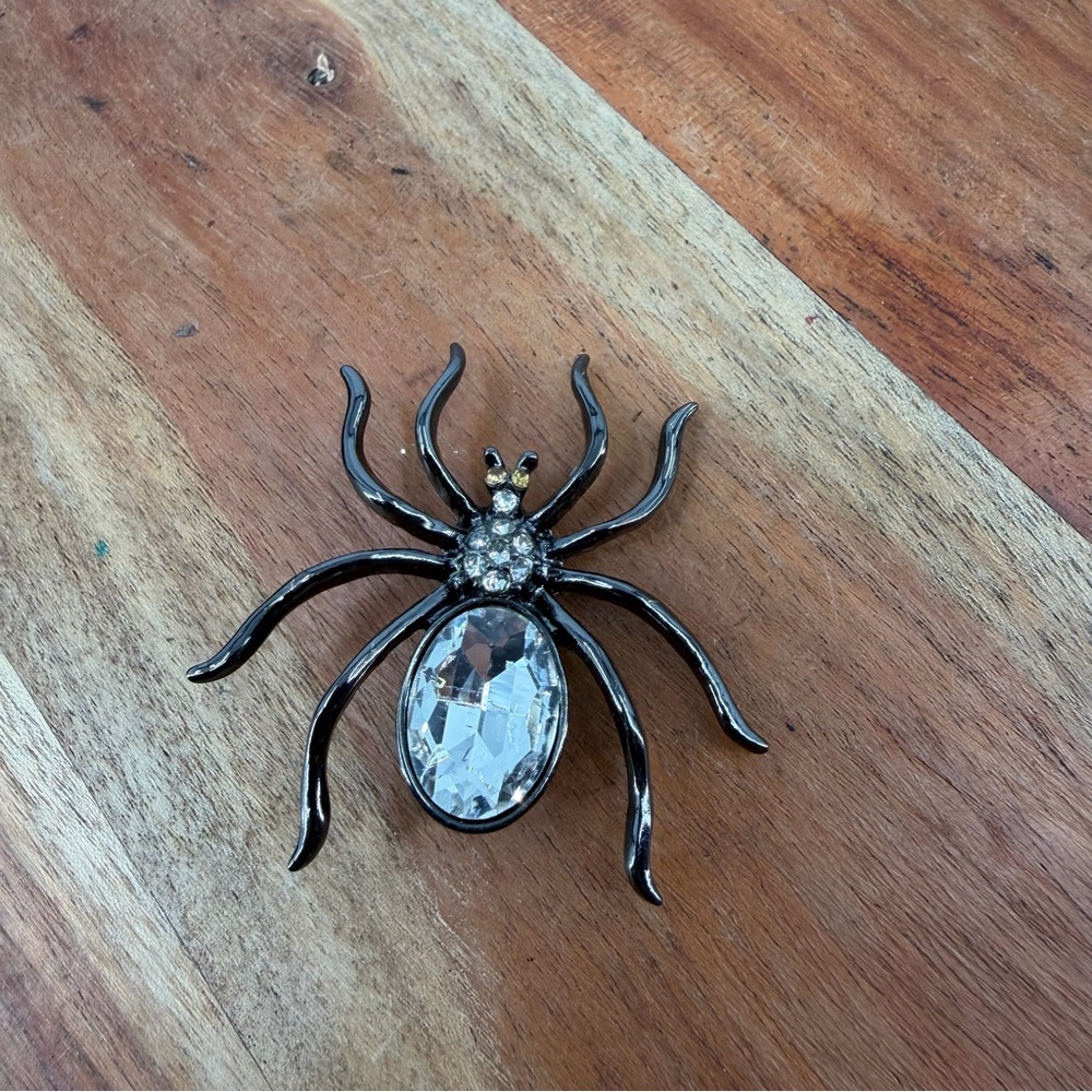AVON Sparkling Spider Rhinestone‎ Brooch Pin